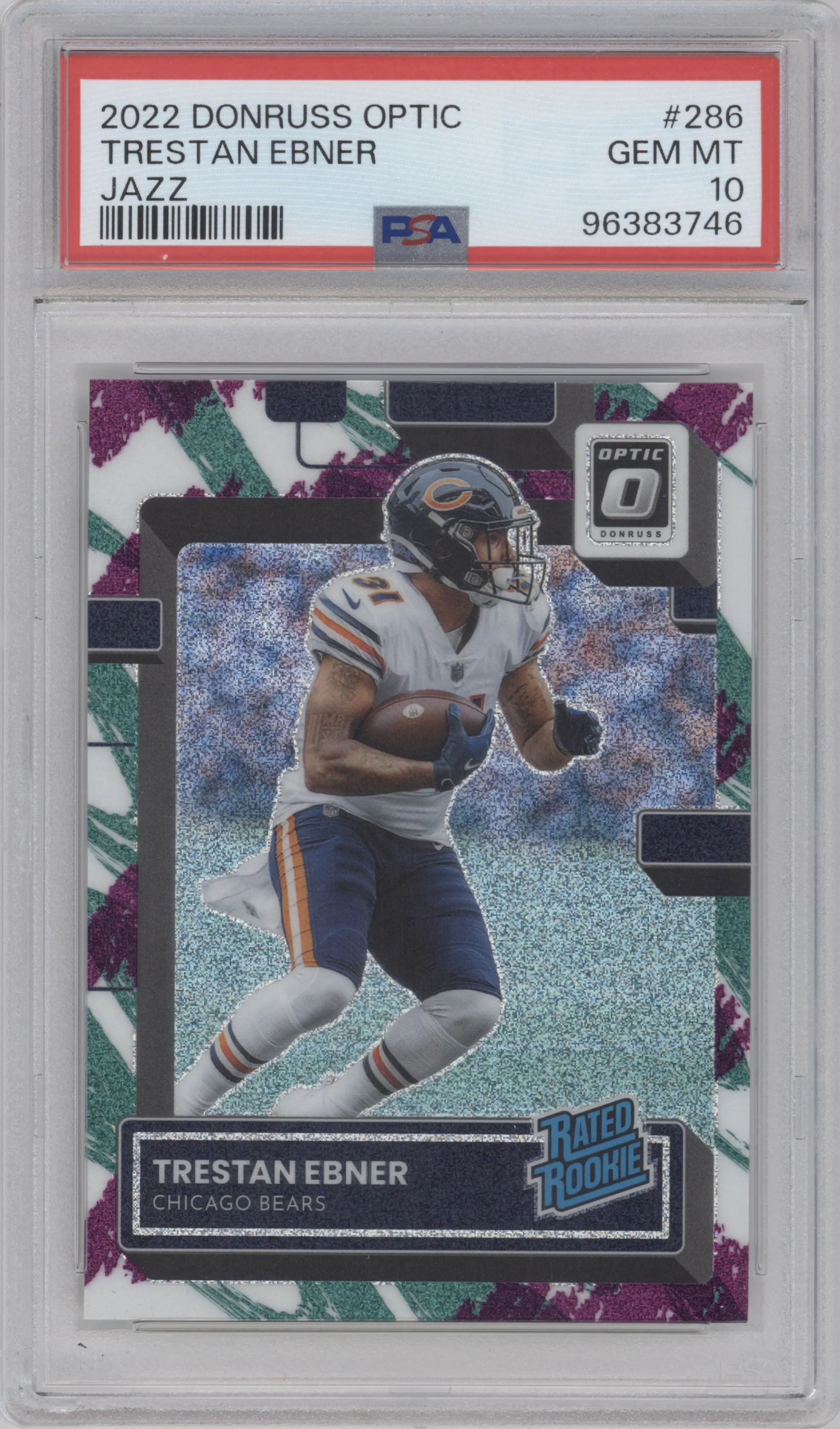2022 Panini Donruss Optic Rated Rookie Trestan Ebner Jazz PSA 10