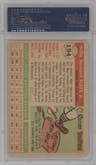 Willie Mays from the 1955 Topps set graded by PSA and given an overall grade of 4.