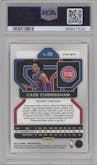 Cade Cunningham from the 2021-22 Panini Prizm  set featuring a Pink Ice parallel graded by PSA and given an overall grade of 10.