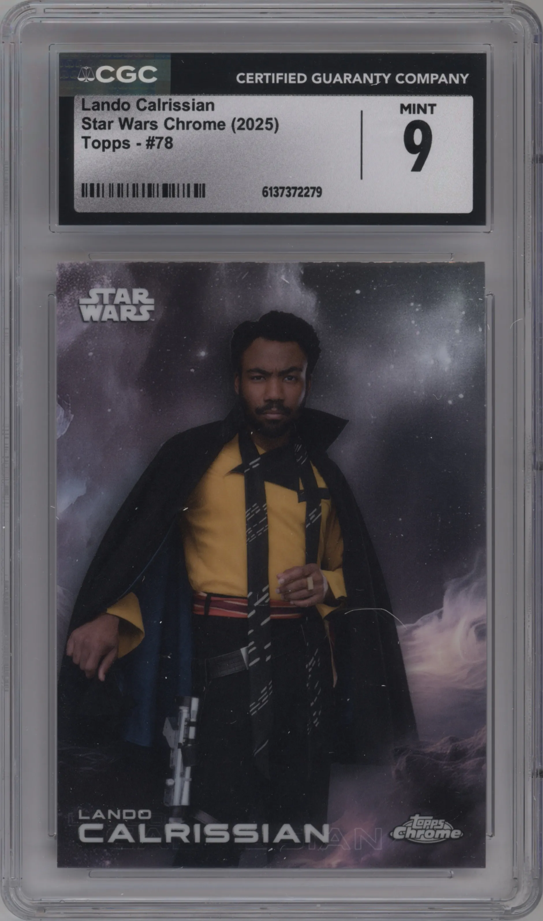 2025 Topps Chrome Star Wars Lando Calrissian #78 CGC 9