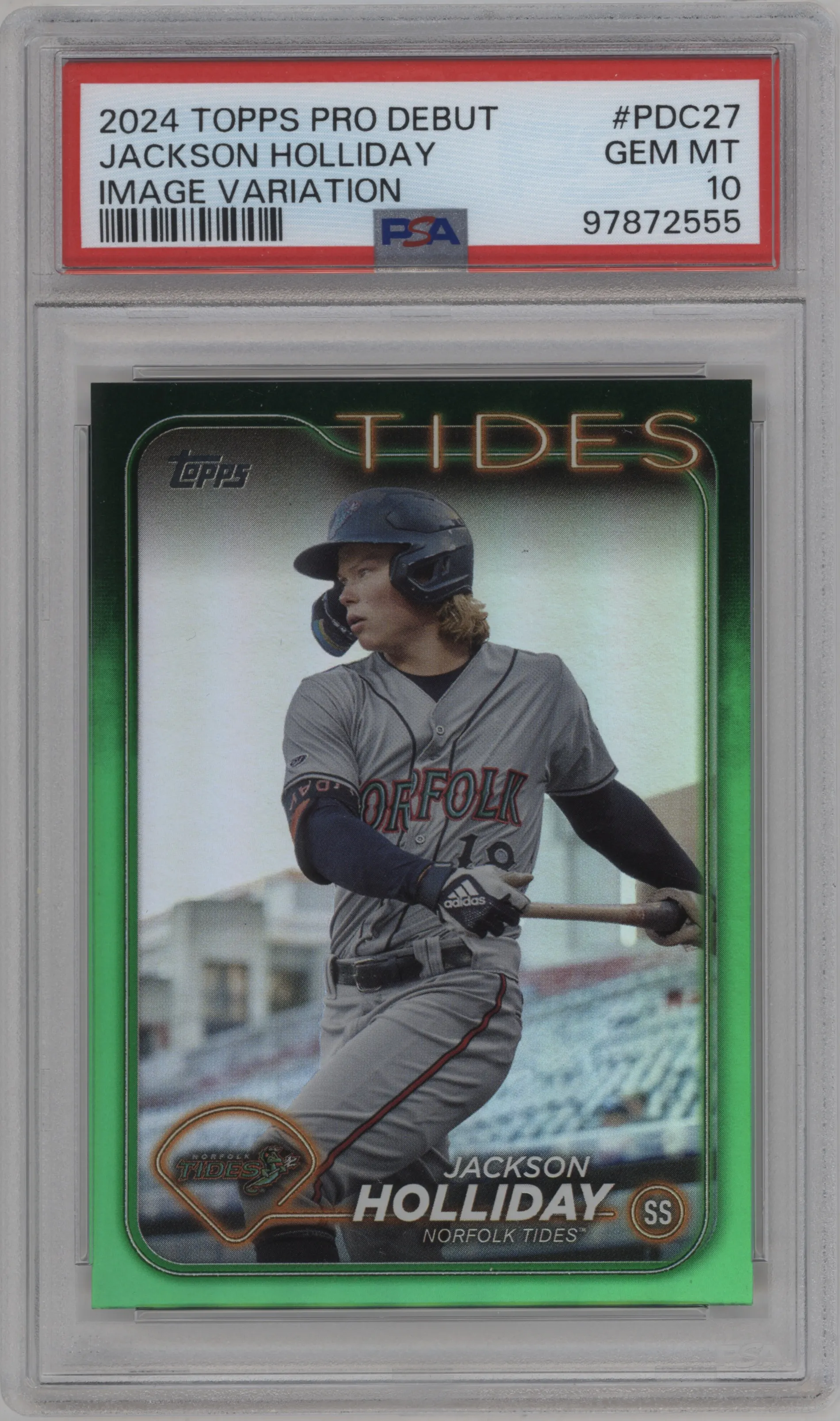 2024 Topps Pro Debut Image Var. Jackson Holliday PSA 10