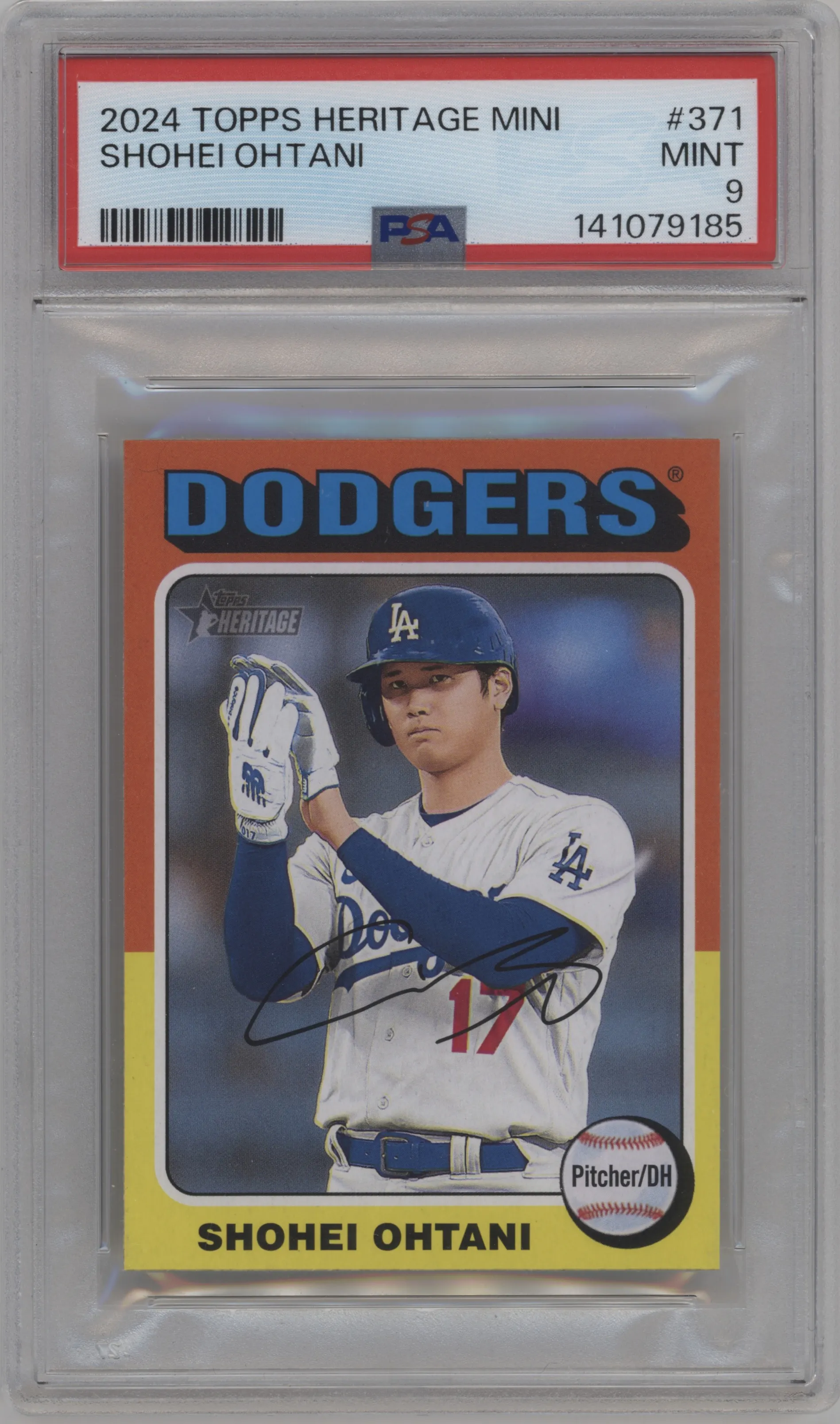 2024 Topps Heritage Mini Shohei Ohtani PSA 9