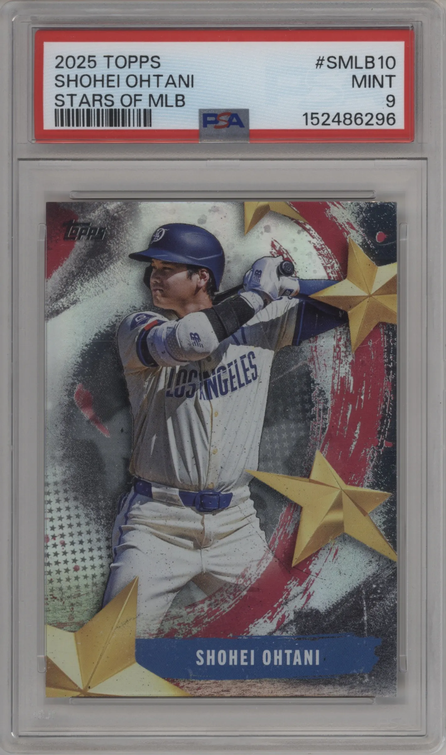 2025 Topps Chrome Stars of MLB Shohei Ohtani PSA 9