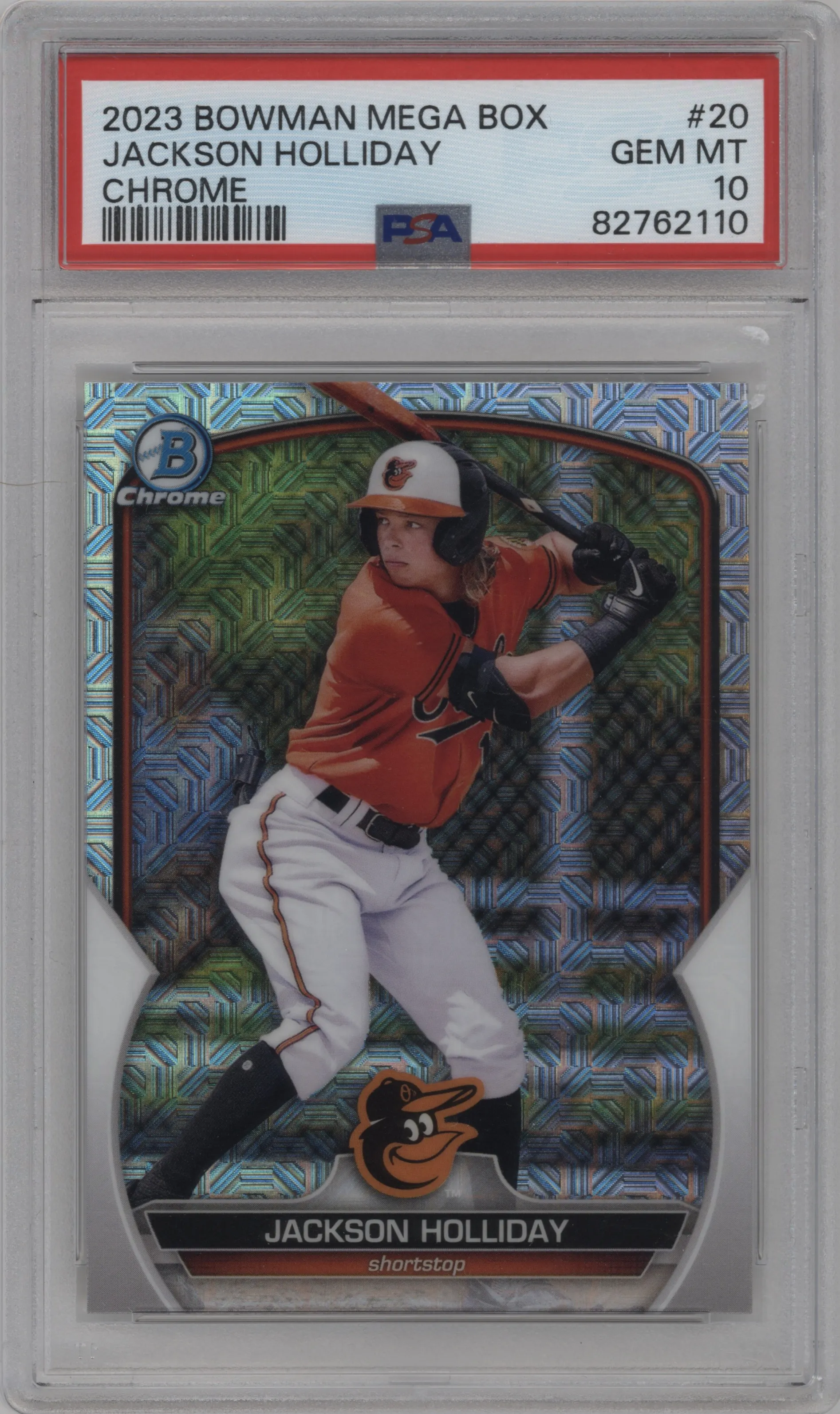 2023 Bowman Mega Box Chr.Pros. Jackson Holliday PSA 10