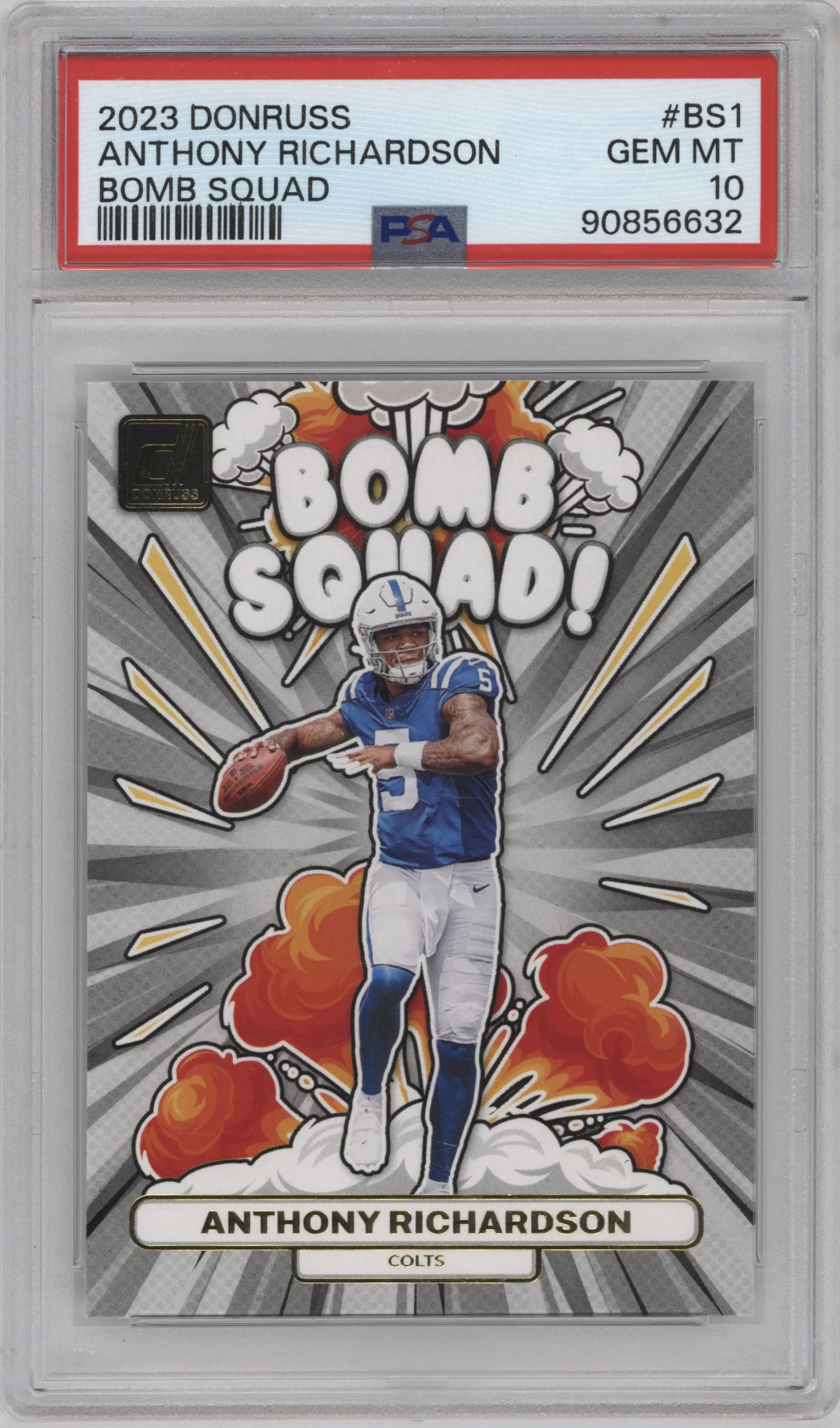 2023 Panini Donruss Bomb Squad Anthony Richardson #BS-1 PSA 10