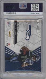 DK Metcalf from the 2019 Panini Phoenix set graded by PSA and given an overall grade of 10.