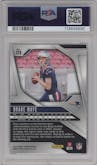 Drake Maye from the 2024 Panini Prizm set graded by PSA and given an overall grade of 10.