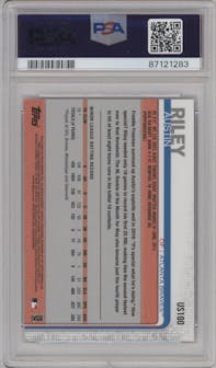 Riley Austin from the 2019 Topps On-Demand Set 13: MLB 3D set graded by PSA and given an overall grade of 10.