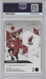Tyler Herro  from the 2023-24 Panini Mosaic set graded by PSA and given an overall grade of 10.