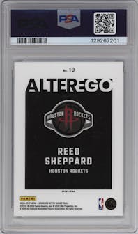 Reed Sheppard from the 2024-25 Donruss Optic set graded by PSA and given an overall grade of 10.