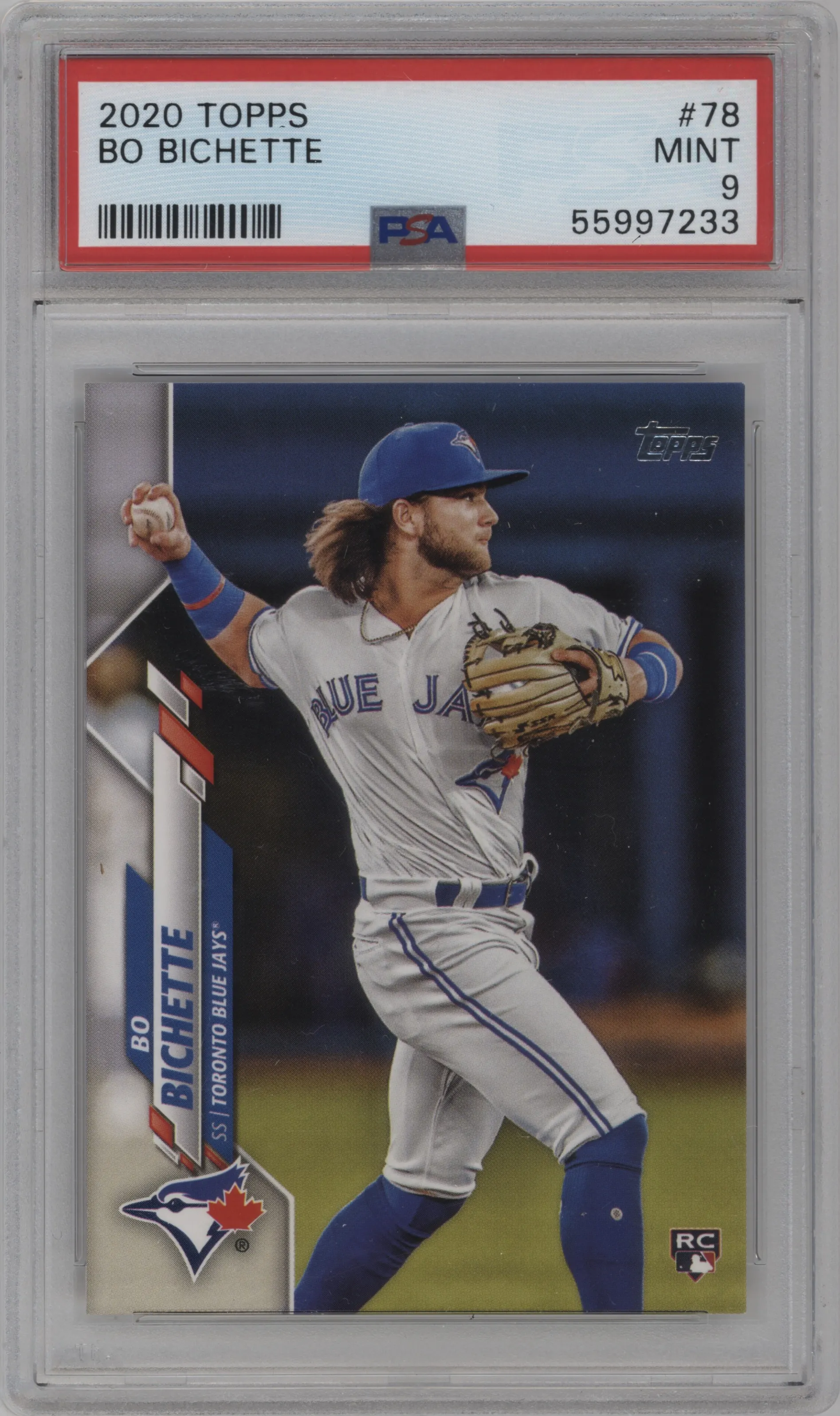2020 Topps Series 1 Bo Bichette #78 PSA 9