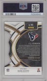 C.J. Stroud from the 2023 Panini Select set featuring a Die-Cut Copper parallel graded by PSA and given an overall grade of 10.