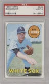 Bob Locker from the 1969 Topps set graded by PSA and given an overall grade of 9.
