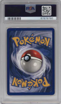Pikachu from the 1999 Pokemon set featuring a Yellow Cheeks parallel graded by PSA and given an overall grade of 10.