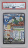 Squawkabilly ex from the 2023 Pokemon SV set graded by PSA and given an overall grade of 10.