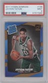 Jayson Tatum from the 2017-18 Panini Donruss set graded by PSA and given an overall grade of 9.