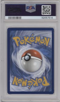 Gengar EX from the 2024 Pokemon SV set graded by PSA and given an overall grade of 10.