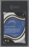 Justin Herbert from the 2020 Panini Select set featuring a Die-Cut Copper parallel graded by SGC and given an overall grade of 9.5.