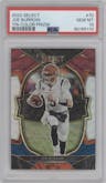 Joe Burrow from the 2022 Panini Select set featuring a Tri-Color parallel graded by PSA and given an overall grade of 10.