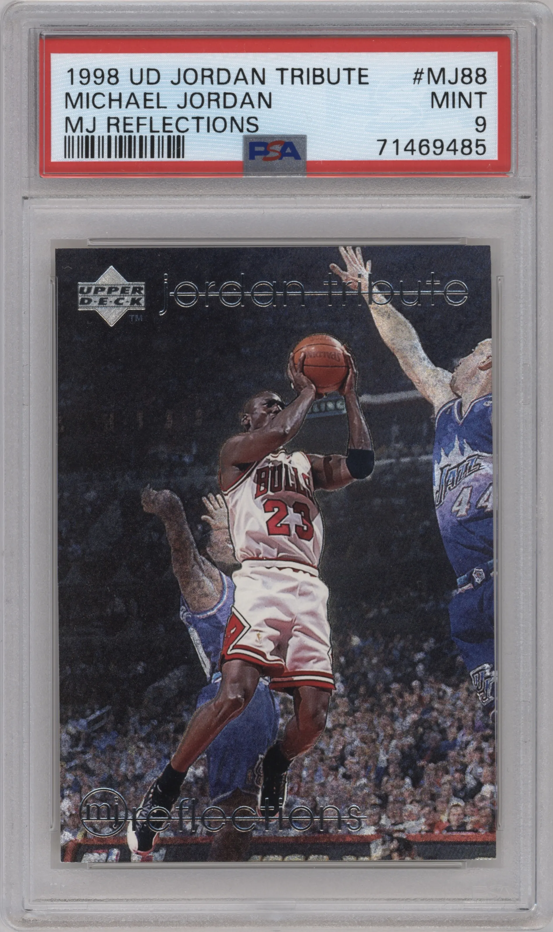 1997 Upper Deck Michael Jordan Tribute Michael Jordan PSA 9