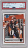 Joe Burrow from the 2020 Panini Donruss set graded by PSA and given an overall grade of 10.