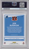 Joe Burrow from the 2020 Panini Donruss set graded by PSA and given an overall grade of 10.