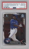Vladimir Guerrero Jr. from the 2016 Bowman set graded by PSA and given an overall grade of 10.