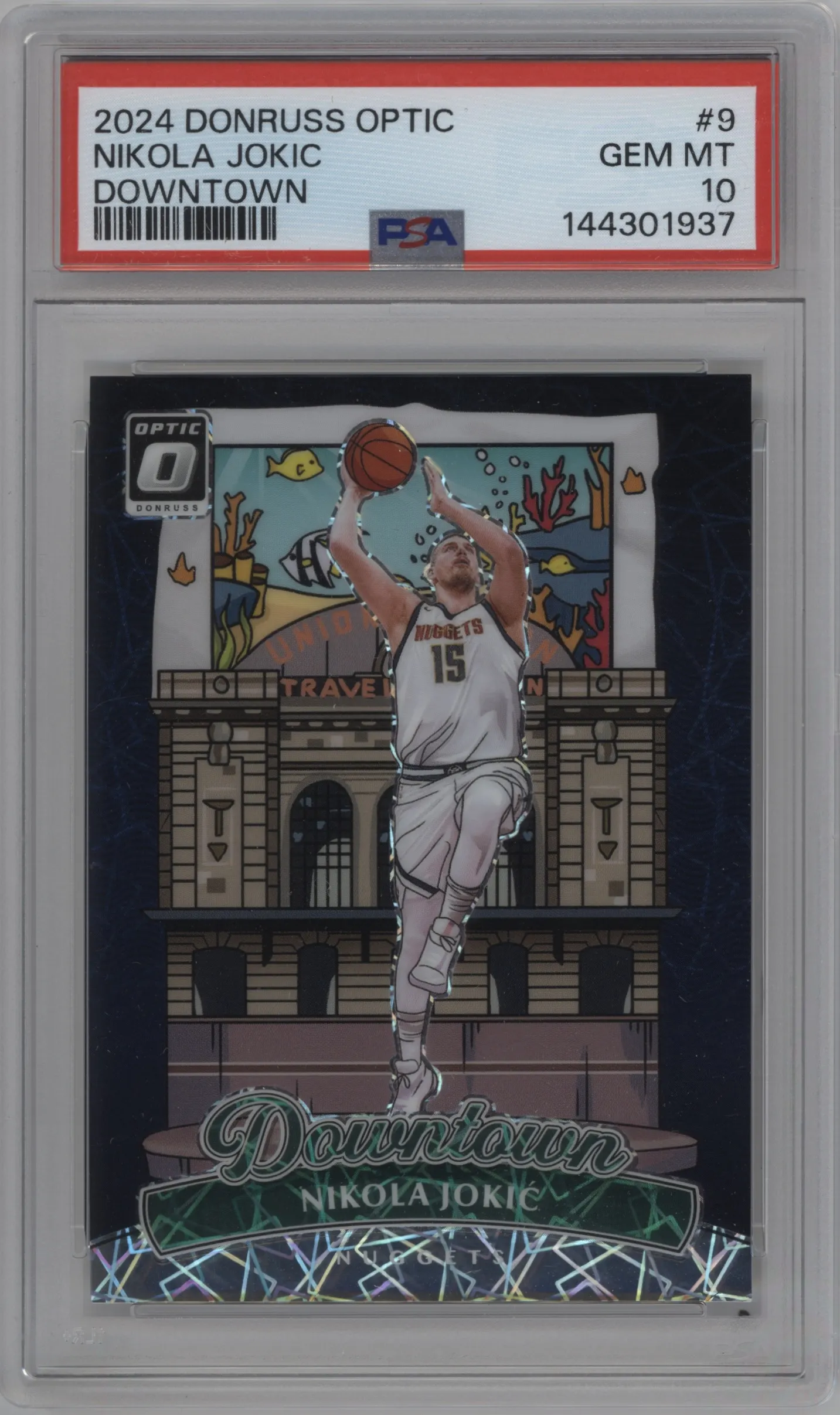 2024 Donruss Optic Downtown Nikola Jokic #9 PSA 10