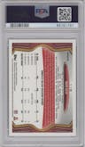 Travis Kelce from the 2013 Topps Chrome set featuring a Refractor parallel graded by PSA and given an overall grade of 9.