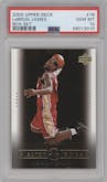 LeBron James from the 2003-04 Upper Deck LeBron James  set graded by PSA and given an overall grade of 10.