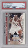 LeBron James from the 2003-04 Upper Deck LeBron James  set graded by PSA and given an overall grade of 9.
