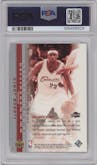 LeBron James from the 2003-04 Upper Deck LeBron James  set graded by PSA and given an overall grade of 9.