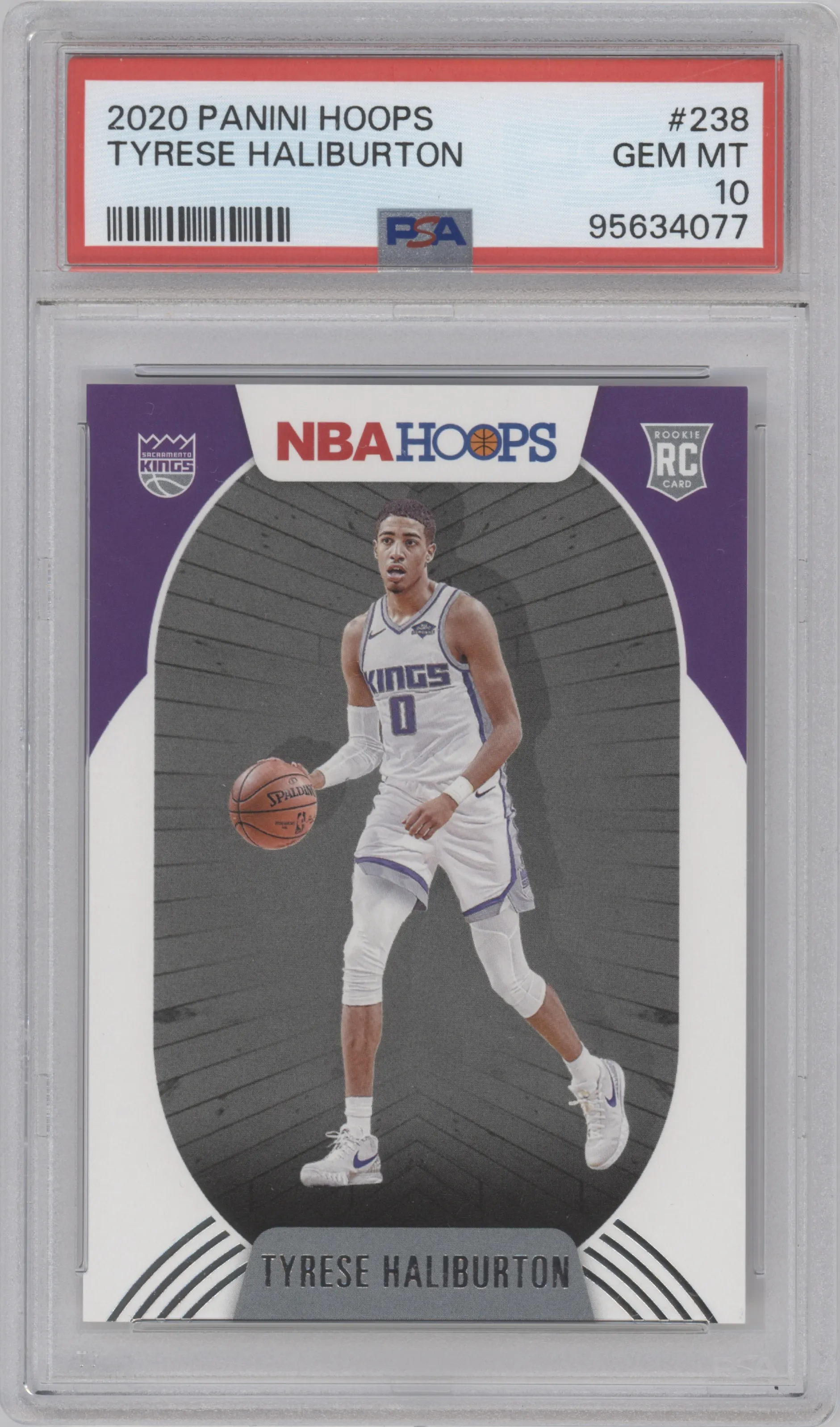 2020 Panini NBA Hoops Tyrese Haliburton PSA 10