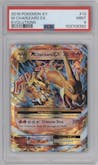 M Charizard EX from the 2016 Pokemon XY set graded by PSA and given an overall grade of 9.