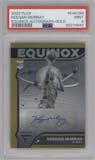 Keegan Murray from the 2022-23 Panini Flux set featuring a Gold parallel graded by PSA and given an overall grade of 9.