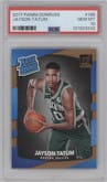 Jayson Tatum from the 2017-18 Panini Donruss set graded by PSA and given an overall grade of 10.