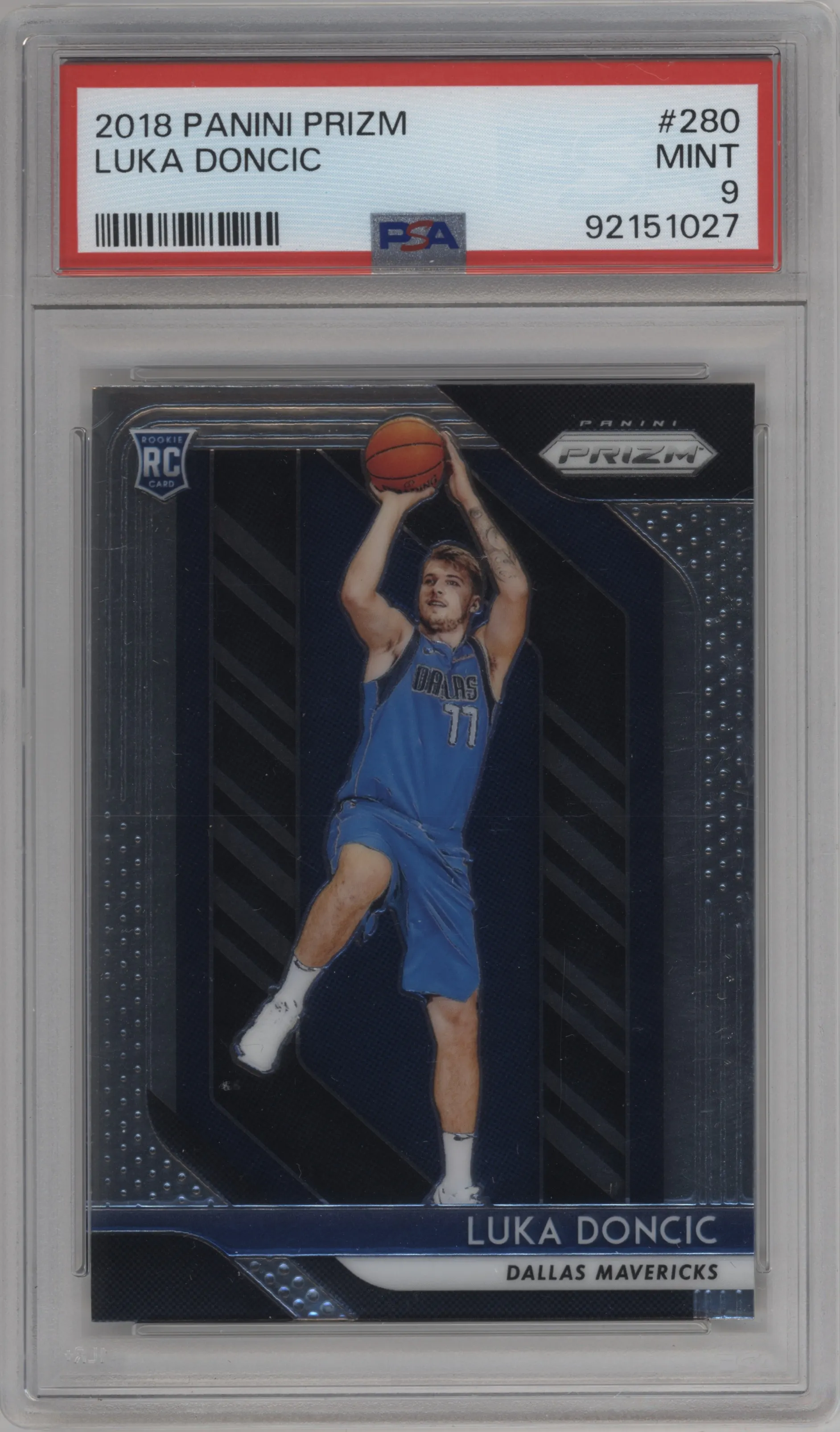 2018 Panini Prizm Luka Doncic PSA 9