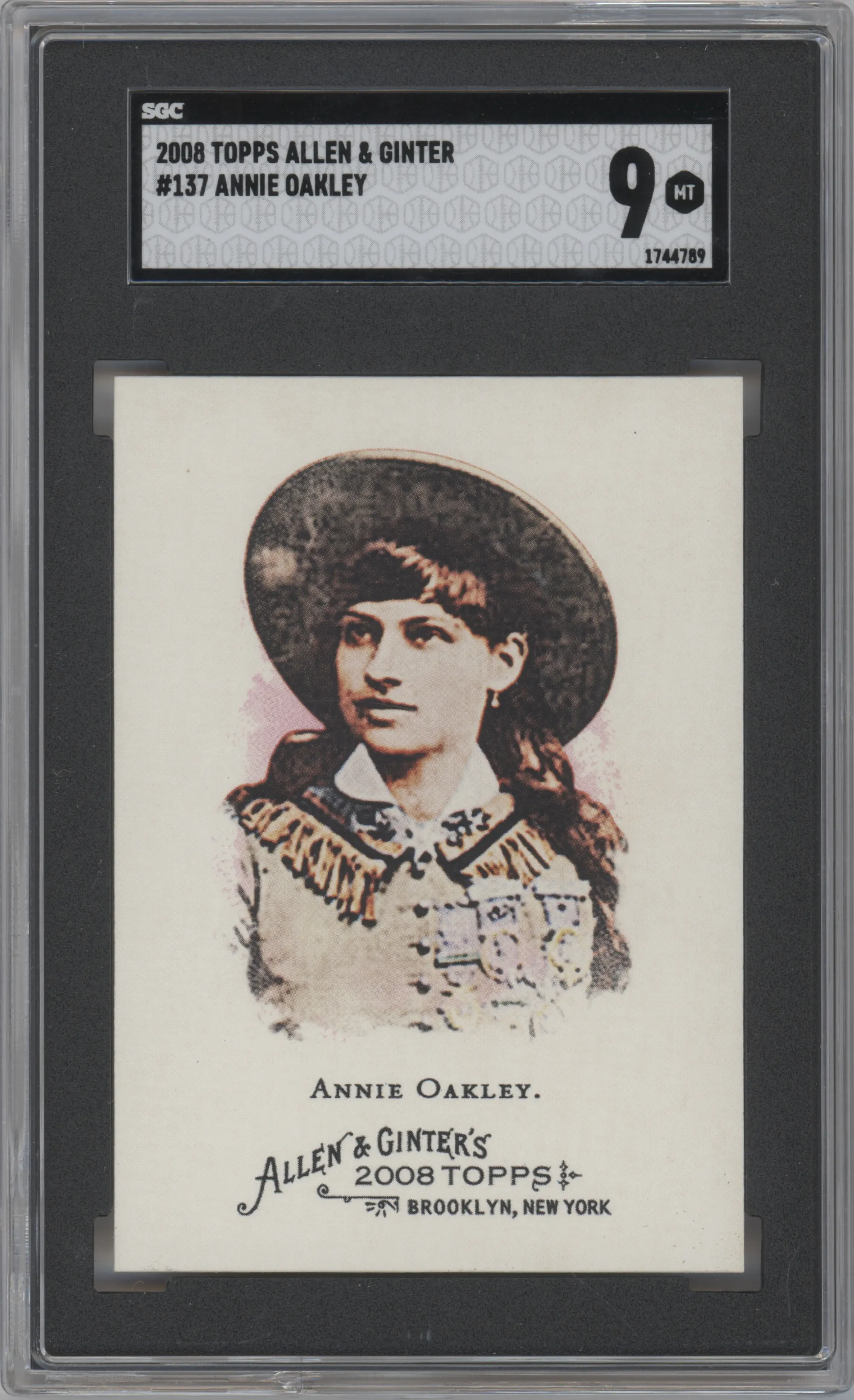 2008 Topps Allen & Ginter Annie Oakley SGC 9