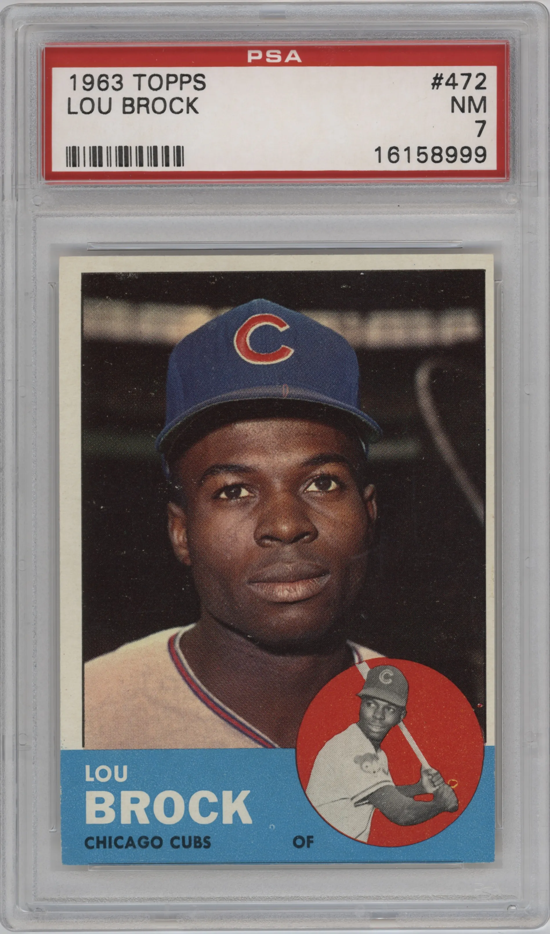 1963 Topps Lou Brock PSA 7