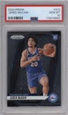 Jared McCain from the 2024-25 Panini Prizm set graded by PSA and given an overall grade of 10.