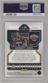 Herbert Jones from the 2021-22 Panini Prizm  set featuring a White Sparkle parallel graded by PSA and given an overall grade of 9.