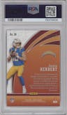 Justin Herbert from the 2020 Panini Phoenix set featuring a Teal parallel graded by PSA and given an overall grade of 10.