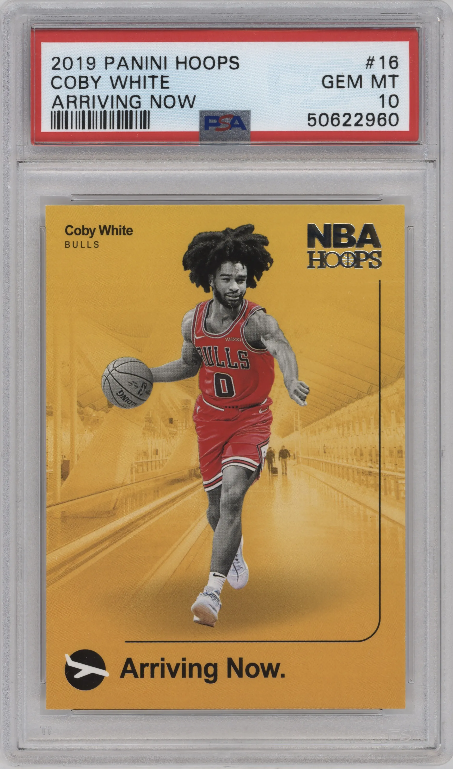 2019 Panini NBA Hoops Arriving Now Coby White #16 PSA 10