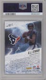 C.J. Stroud from the 2023 Panini Absolute set graded by PSA and given an overall grade of 10.