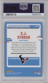 C.J. Stroud from the 2023 Donruss Optic set graded by PSA and given an overall grade of 10.