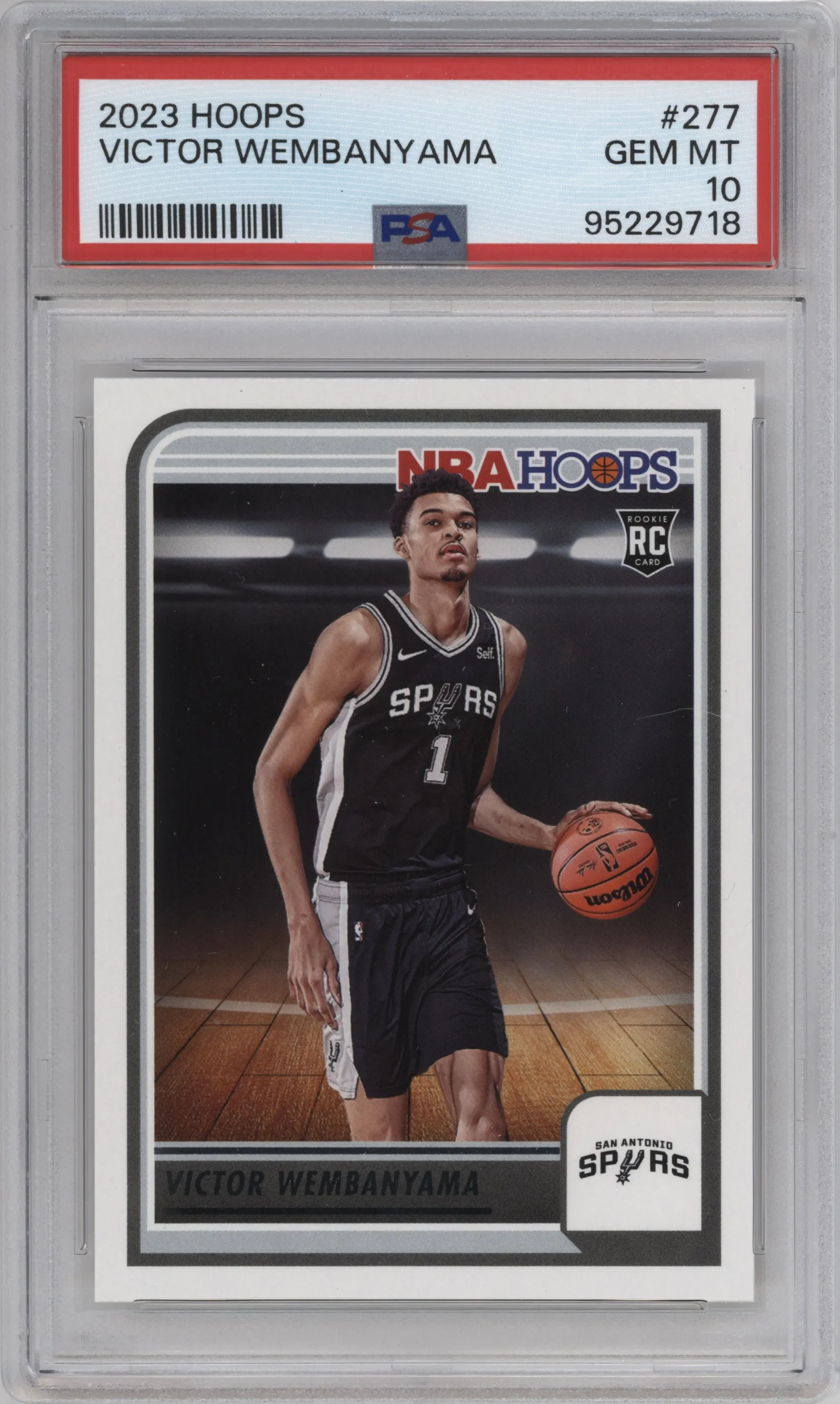 2023 Panini NBA Hoops Victor Wembanyama PSA 10