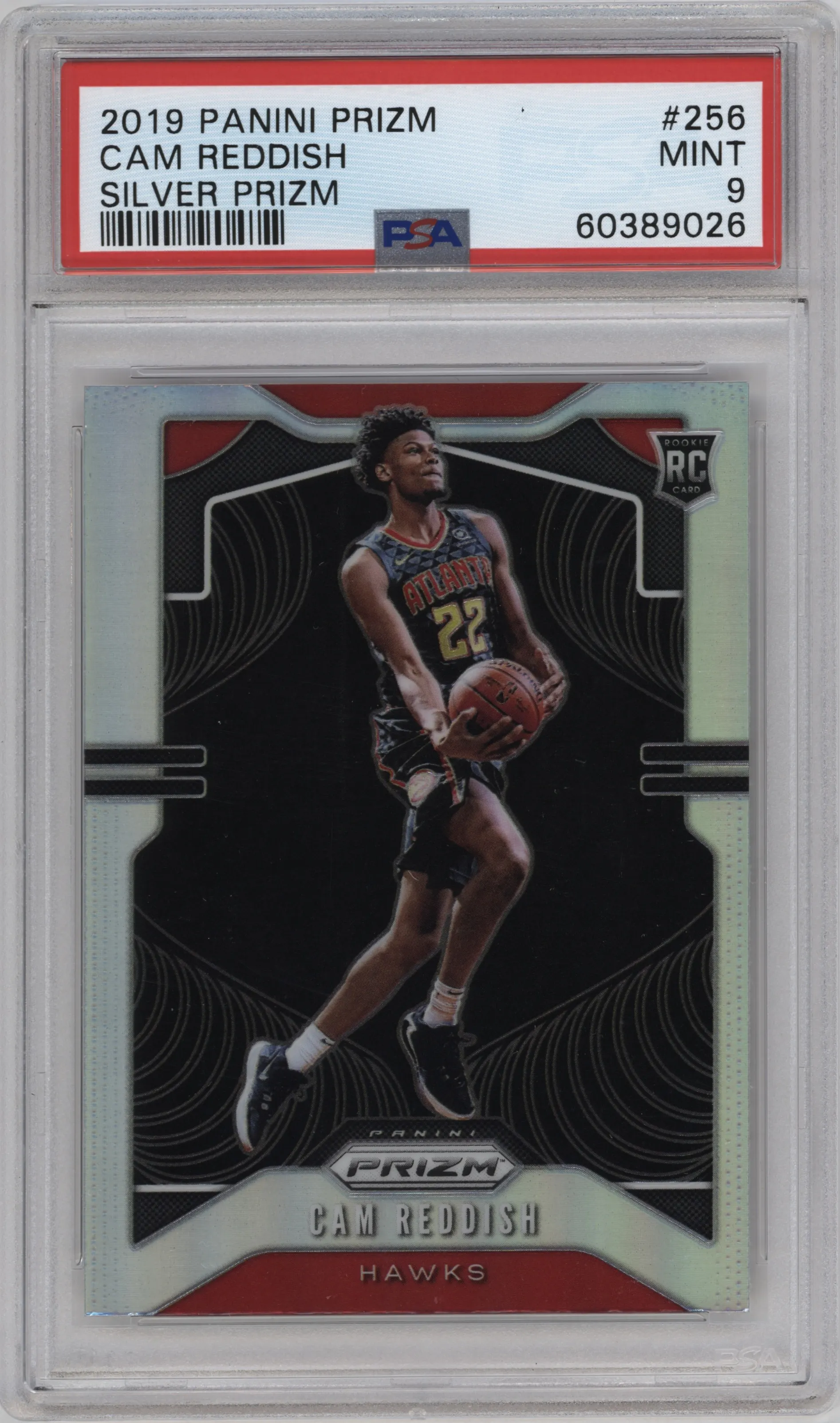 2019 Panini Prizm Cam Reddish Silver Prizm #256 PSA 9
