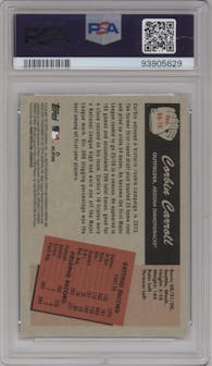 Corbin Carroll from the 2024 Bowman set graded by PSA and given an overall grade of 10.
