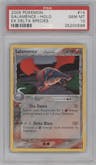 Salamence from the 2005 Pokemon EX set graded by PSA and given an overall grade of 10.