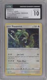Rayquaza from the 2020 Pokemon SWSH set featuring a Rebel Clash Single Blister Packs parallel graded by CSG and given an overall grade of 10.